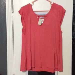 NWT Maurices coral top